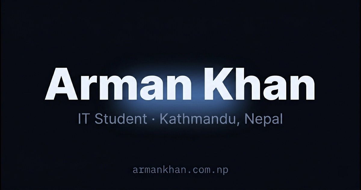 Arman Khan